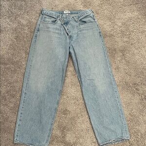 AGOLDE Light Blue Criss Cross Jeans